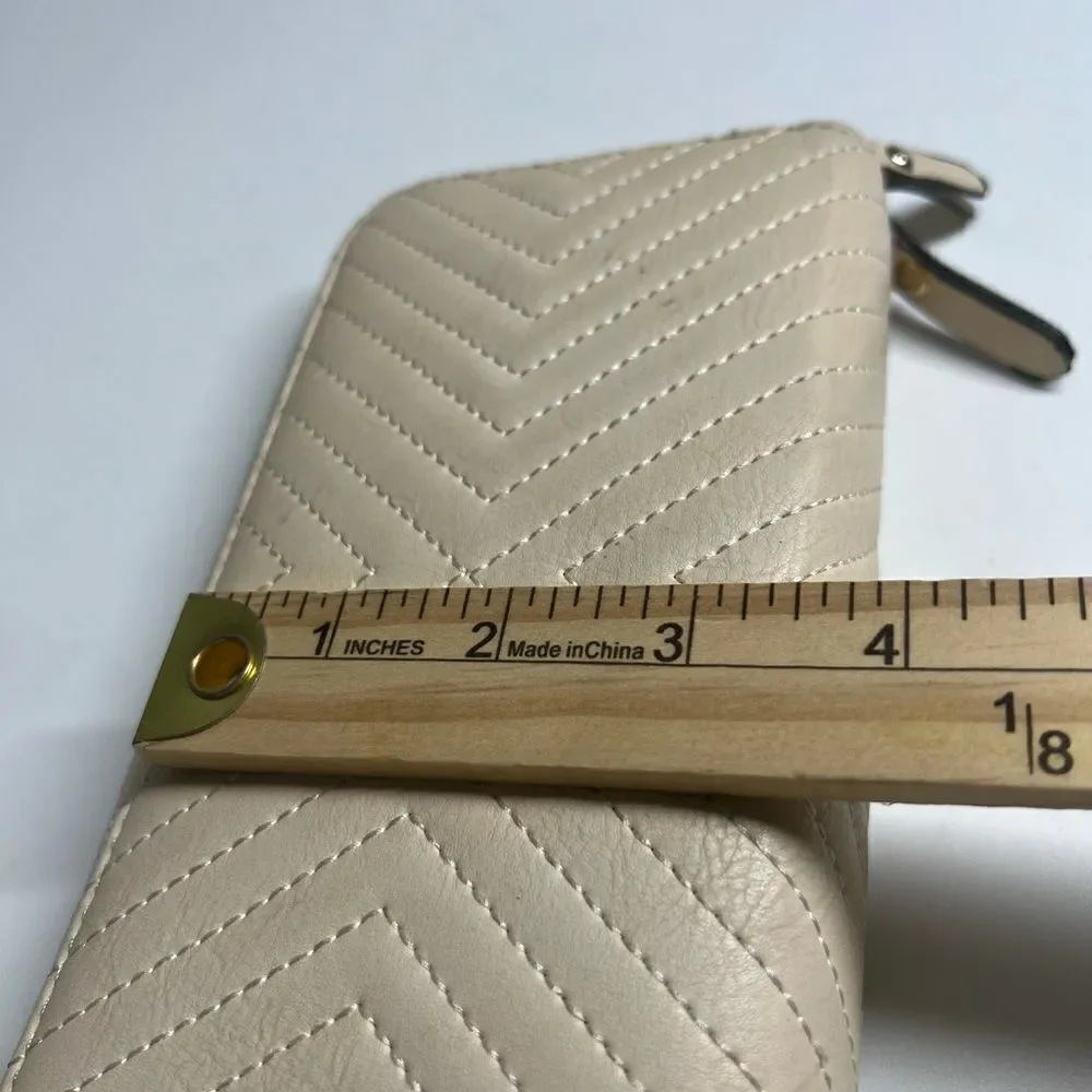 Women Faux Leather Card Holder Long Wallet Clutch Checkbook 2 zippers